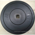 Black Pure Rubber Weight Lifting Bumper Plate